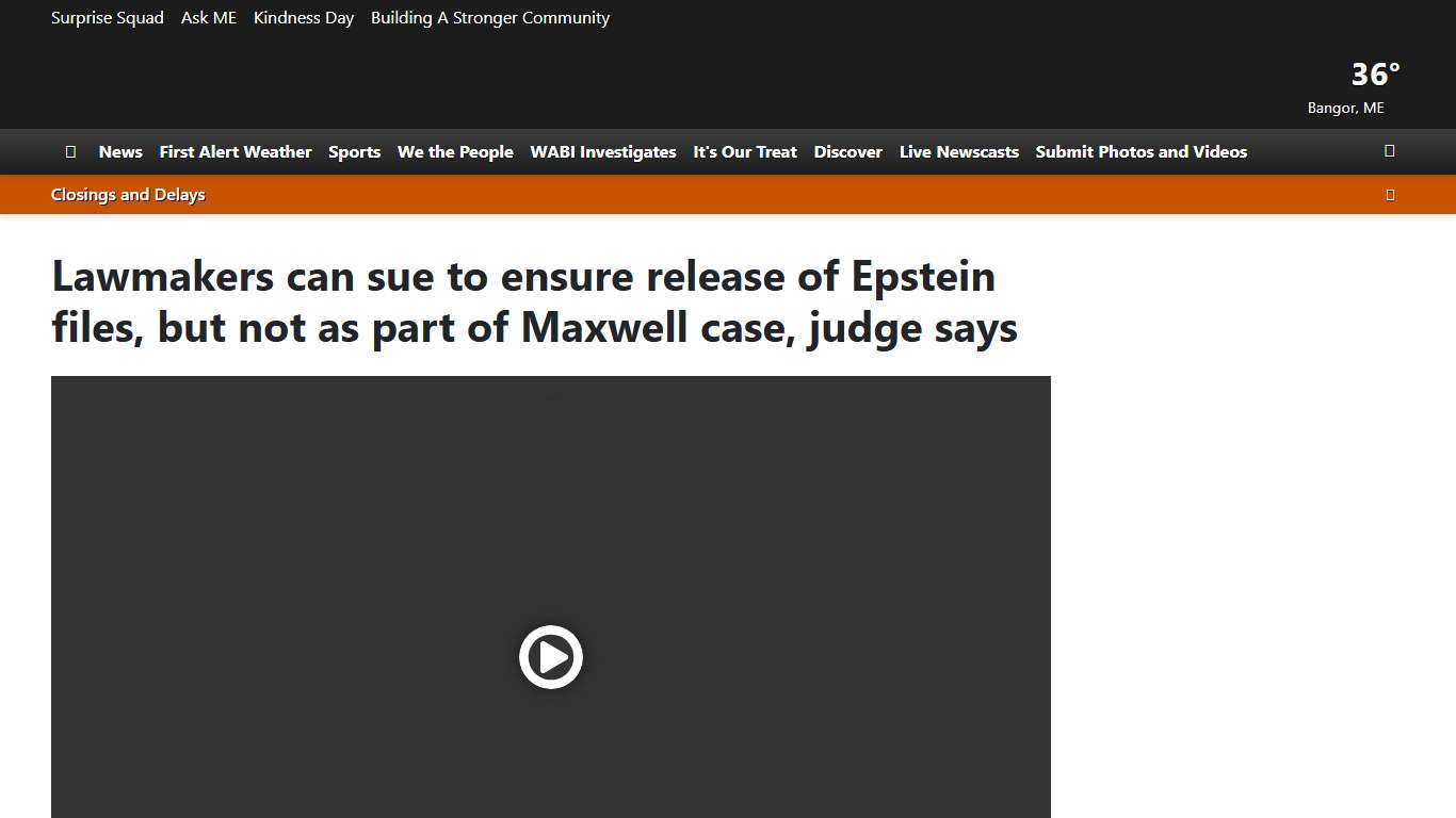 Lawmakers can sue to ensure release of Epstein files, but not as part of Maxwell case, judge says